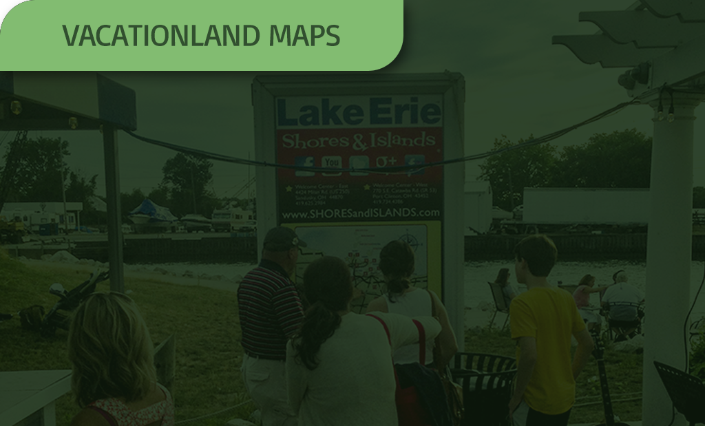 image of a vacationland map with a green overlay