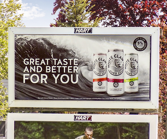 image of White Claw's junior poster campaign